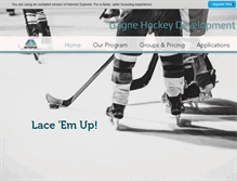 Tablet Screenshot of gagnehockeydevelopment.com